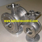 V port Segment ball valve structure