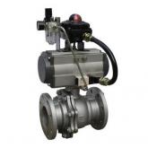 Pneumatic O type shut-off ball valve feature