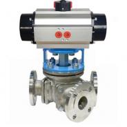 Y type 135 degree pneumatic ball valve