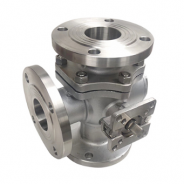 ISO 5211 mounting pad 3 way ball valve