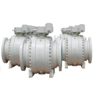 Cast steel trunnion mounted ball valve