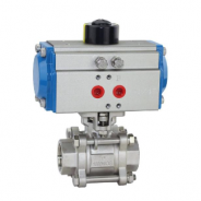 Pneumatic automated ball valve