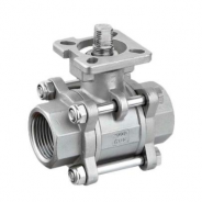 SS304 Stainless steel BSPT threaded ball valve