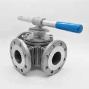 Split body 3 way ball valve