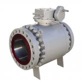 What is a trunnion mounted ball valve?