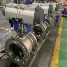 Pneumatic V notch control ball valve