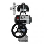 1 inch air operated threaded ball valve