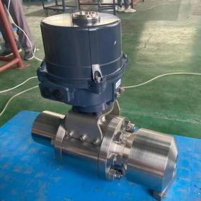 Electric actuated high pressure ball valve