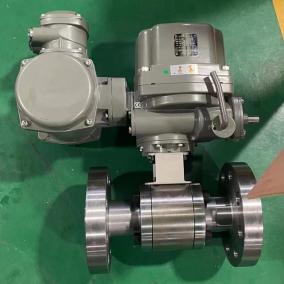 Electric flanged forged steel ball valve