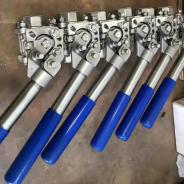 3 Piece 304 316 Spring Return Ball Valve