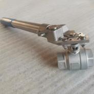 2PC Threaded Ball Valve with Spring Return Lever