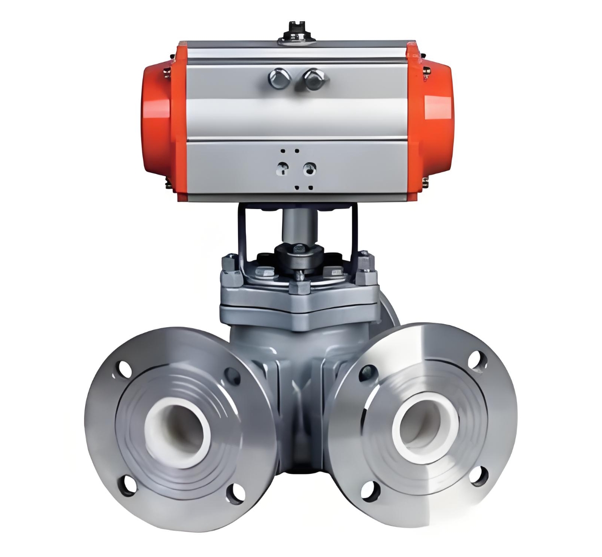 Y type 135 degree ceramic lined ball valve